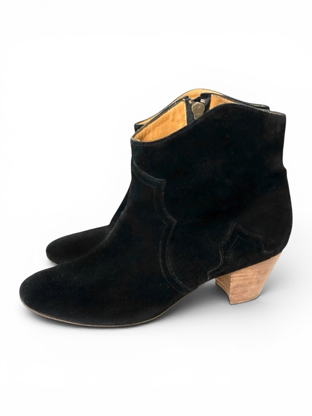 Isabel Marant Black Suede Ankle Boots Size 40